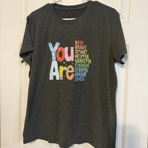 Black Inspirational Graphic Tee – NWOT, Size XL, Stylish & Comfortable Everyday